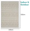 MY-RUG Outdoor-Teppich "Arya" 320X240 cm, beige, im schönem Produktbild-Vorschau 3