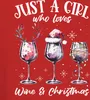 Just a girl who loves wine and christmas Weintrinker - Produktbild-Vorschau 3