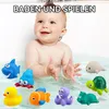 8 Stück Badewannenspielzeug, Badespielzeug mit Licht, LED Produktbild-Vorschau 2