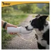 Purlov 27234 Láhev pro psy skládací 550 ml, šedá Náhled obrázku produktu 2