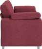 Canapé deux places vidaXL, rouge bordeaux, 180 cm, tissu Voir les images du produit 4