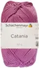 A ball of pink yarn with a label. Produktbild-Vorschau