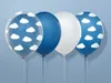 Luftballons Wolken 30cm transparent weiß 6er Set Produktbild-Vorschau 9