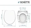Sedile WC WHITE, sedile per WC in Duroplast con meccanismo Anteprima dell’immagine prodotto 7
