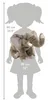 A silhouette of a child is shown with a stuffed elephant placed on it to indicate size. Produktbild-Vorschau