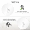 Instructional diagrams showing how to test a smoke detector. Produktbild-Vorschau