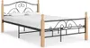 Bettgestell Schwarz Metall 120x200 cm , Klassische Betten Produktbild-Vorschau 1