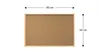 Bacheca in sughero 80x40 cm cornice in legno NATURALE Anteprima dell’immagine prodotto 16