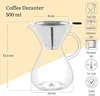 Caraffa per caffè Wilmax 500 ml in vetro trasparente Anteprima dell’immagine prodotto 4