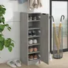 vidaXL Szafka na buty betonowa szara 30x35x100 cm materiał Podgląd zdjęcia produktu 3