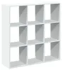 vidaXL Raumteiler-Bücherregal Weiß 102x29x103,5 cm Produktbild-Vorschau 6