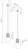 Lampada a sospensione HALO 2L pesca 2xG9  8W Anteprima dell’immagine prodotto 9