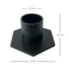 4x Kerzenhalter Eisen Schwarz Stabkerzen 22mm Kerzenständer Produktbild-Vorschau 2