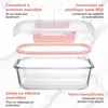YASHE Boîtes en verre LN-10pcs-Pink, 10 pièces, 7,05 L Voir les images du produit 4