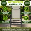 tillvex Gartenstuhl mit Polster Premium 1 Stück Beige Produktbild-Vorschau 8