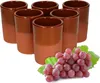 6er Ton-Becher Teilglasiert 180ml Mediterran Unikat Produktbild-Vorschau 1