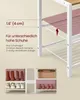 A product image showcasing a shoe rack with different shoe storage configurations and a measurement indicator. Produktbild-Vorschau