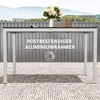 Gartentisch Aluminium 120x70 cm Wetterfest Balkontisch mit Produktbild-Vorschau 7