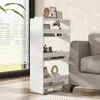 Carrello da nicchia COSTWAY, carrello da cucina a 4 ripiani Anteprima dell’immagine prodotto 8