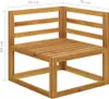 vidaXL 2-Sitzer-Gartenbank mit Cremeweißen Kissen Produktbild-Vorschau 5