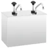vidaXL Dispenser per salse in acciaio inox 2 x 3,5 litri Anteprima dell’immagine prodotto 8