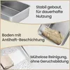 FEANDREA Katzenklo Edelstahl, Katzentoilette mit Schaufel, Produktbild-Vorschau 6