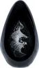 Design Glas Skulptur H15cm Schwarz Weiß Kunst Unikat Produktbild-Vorschau 1
