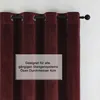Vorhang Ösen Bordeaux 140x175 cm Verdunkelung Samt weich Produktbild-Vorschau 5