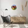 Wanduhr - Rund - Glasuhr - Baum Park Frühling Herz - Produktbild-Vorschau 6