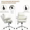 Fotel biurowy HOMCOM z funkcją odchylania, wyściełany fotel Podgląd zdjęcia produktu 4