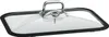 A rectangular glass lid with a metal handle and a built-in thermometer, presented on a white background. Náhľad obrázku produktu