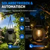 Solar Laterne 2er Set LED Gartenlaterne warmweiß 2700K, Produktbild-Vorschau 6