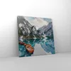 Bild auf Leinwand - Leinwandbild - Einteilig - Boote Berge Produktbild-Vorschau 4