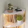 Armoire d'angle haute Merax avec éclairage LED et prises, Voir les images du produit 6
