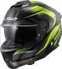 LS2 FF808 Stream II Fury Helm, schwarz/neon-gelb, 2XL Produktbild-Vorschau 1