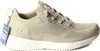 A side view of a beige Skechers sneaker against a white background. Voir les images du produit