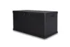A black outdoor storage box is shown against a white background. Podgląd zdjęcia produktu