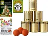 Dosenwerfen mit 6 großen Dosen und 3 großen Bällen (8 cm) Produktbild-Vorschau 2