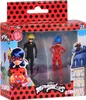 A product box containing two action figures, Ladybug and Cat Noir, from the Miraculous series. Anteprima dell’immagine prodotto