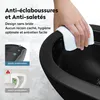 doporro WC Suspendu Gris Noir Mat Cuvette Céramique Voir les images du produit 5
