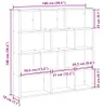 vidaXL Étagère cube 12 compartiments Blanc Bois composite Voir les images du produit 8