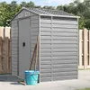 vidaXL Zahradní přístřešek Light Grey 191x130x198 cm Náhled obrázku produktu 2