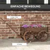 Outsunny bloembak in het ontwerp van een houten kar, Productafbeelding-voorbeeld 4