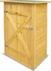 HABAU Gartenschrank mit Flachdach aus Naturholz Produktbild-Vorschau 4
