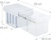Relaxdays Einbaumülleimer, 2 Fächer, 2 x 15l, HBT: Produktbild-Vorschau 4