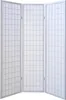 Homestyle4u Paravent Raumteiler 3 teilig Holz Weiss Produktbild-Vorschau 4