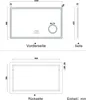 LED Badspiegel mit Bluetooth 100×60 cm 3 Lichtfarbe dimmbar Produktbild-Vorschau 7