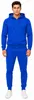 Herren Jogginganzug einfarbig 100% BW 586 Blau S Produktbild-Vorschau 2