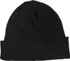 A black knitted beanie hat shown from the front. Náhľad obrázku produktu