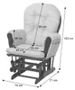 Relaxsessel MCW-C76, Schaukelstuhl Sessel Schwingstuhl mit Produktbild-Vorschau 6